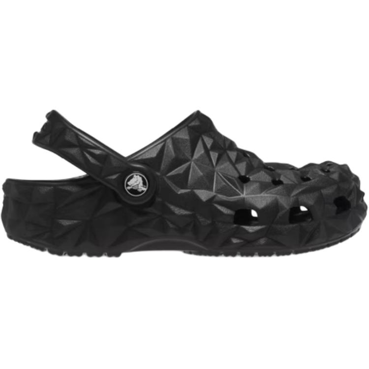 Классические износостойкие дышащие низкие детские сандалии Clog Crocs, черный — фото 2