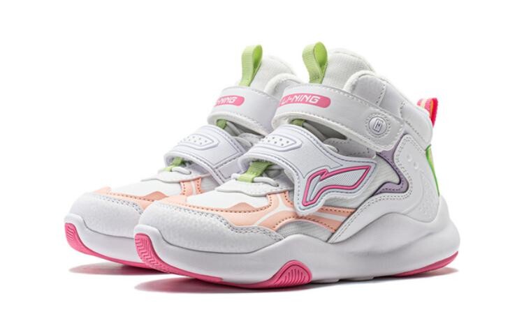 Кроссовки LINING YOUNG Kids Outdoor Shoes PS High-top Standard White/peach Orange, оранжевый — фото 3