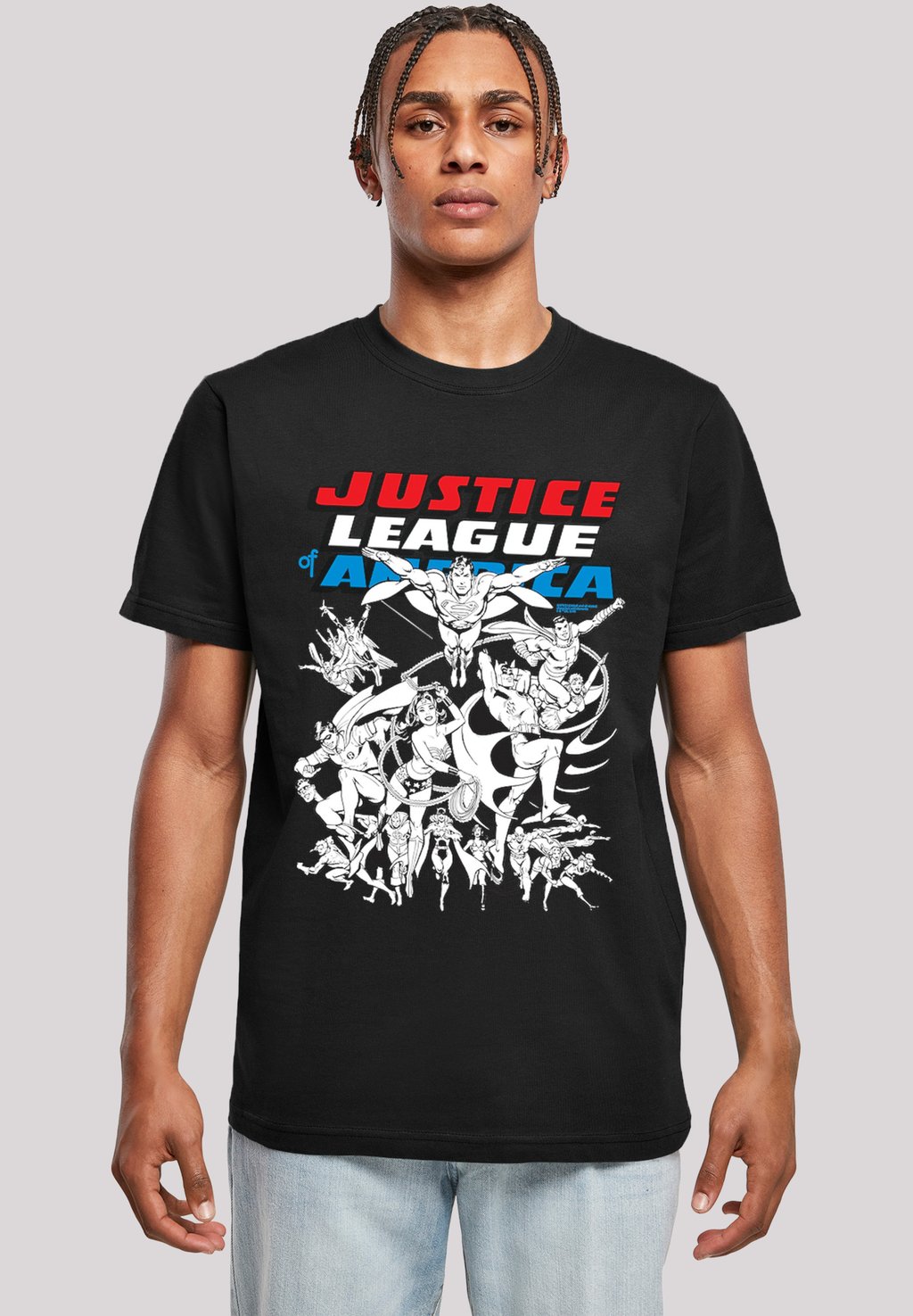 

Футболка с принтом DC COMICS JUSTICE LEAGUE F4NT4STIC, черный