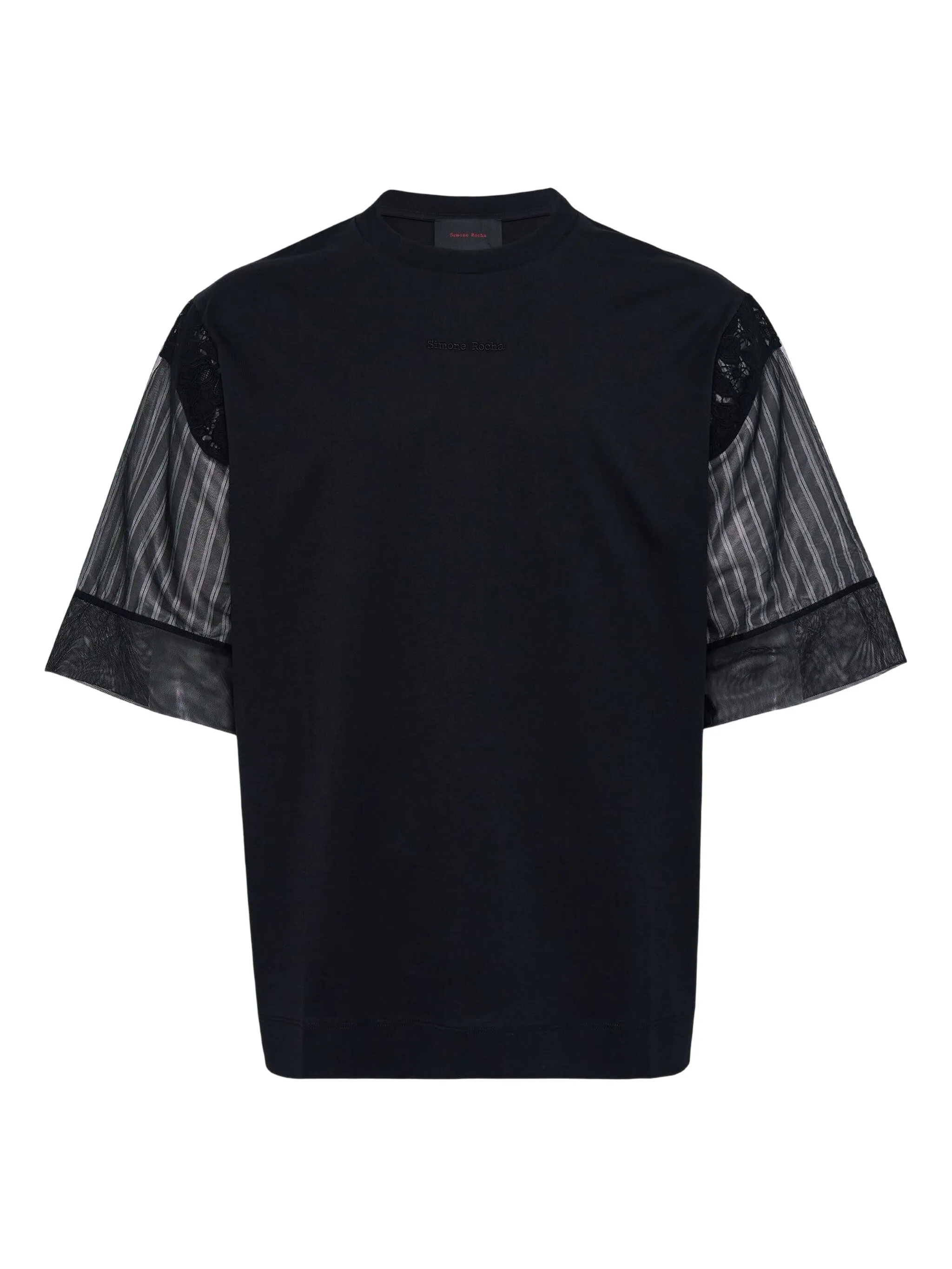

Футболка в полоску Simone Rocha, черный