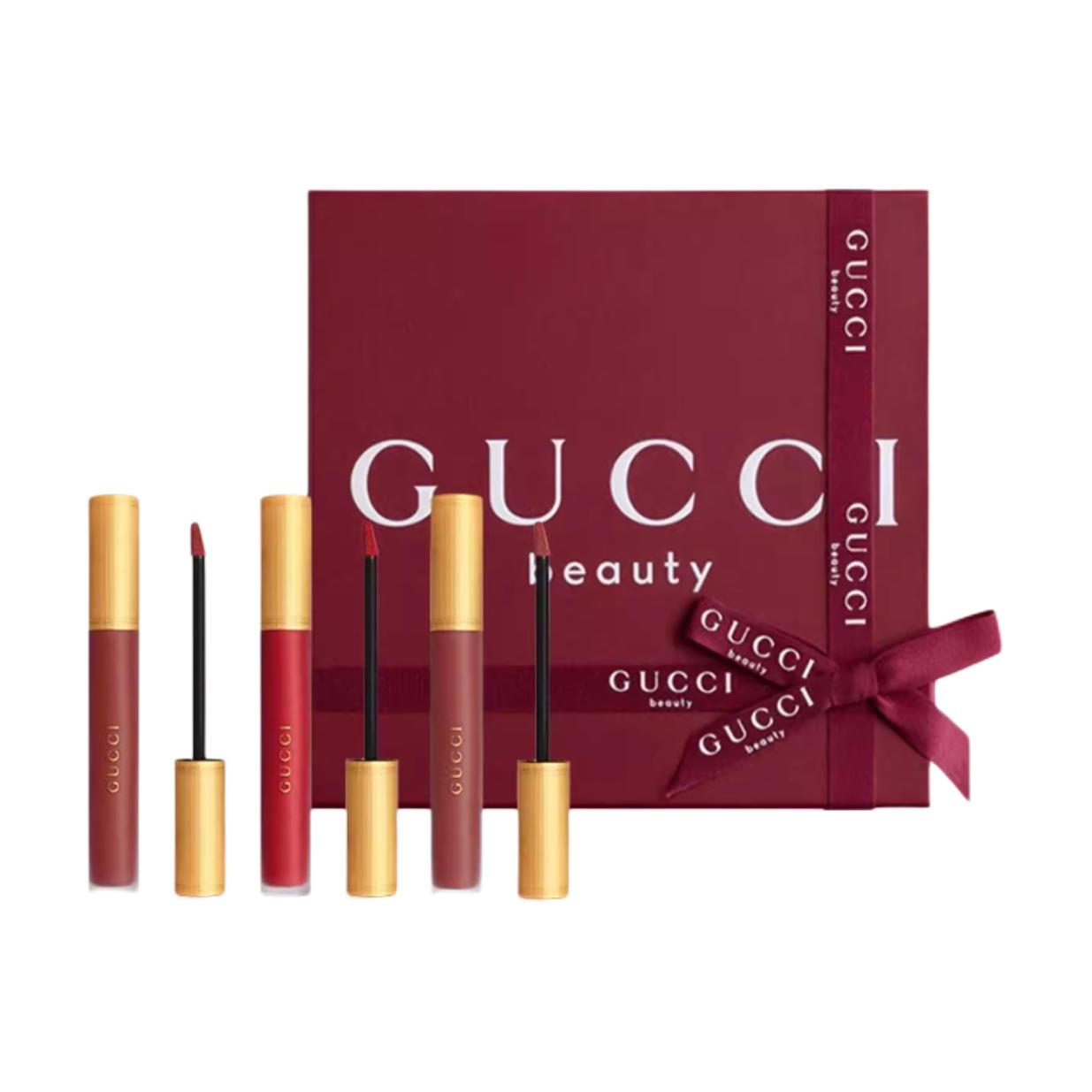 Романтичная коробка блеск для губ Cloud Mist матовый оттенок 6,5 мл*3 GUCCI — фото 3