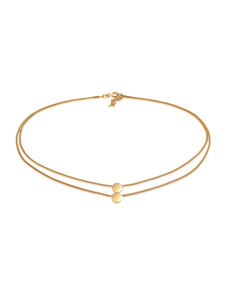 

Elli Колье из серебра 925 пробы с геометрическим узором в золоте