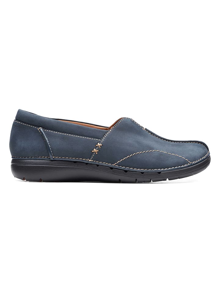 

Тапочки Clarks Leder Un Loop Stride, синий