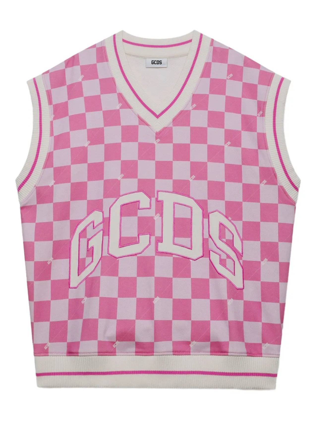 

Футболка GCDS checked vest, розовый