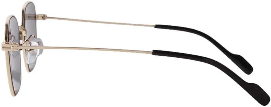 

Женские солнцезащитные очки LVTFCO Fashion в металлической оправе, стиль стимпанк, мужские очки для вождения на открытом воздухе, защита от УФ-излучения UV400, C1