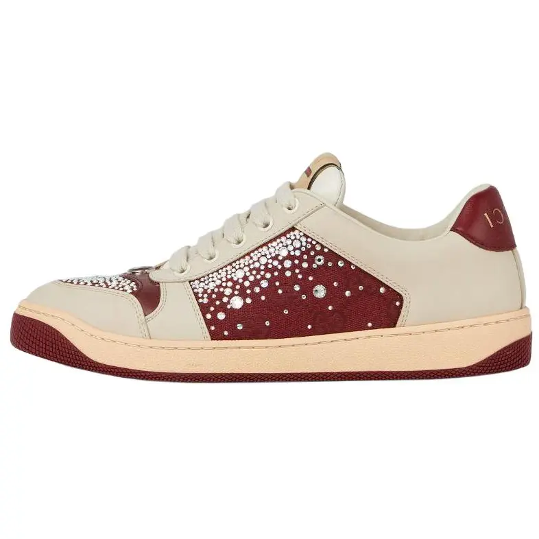 GUCCI Screener Low top Skateboard Shoes Women's Red
