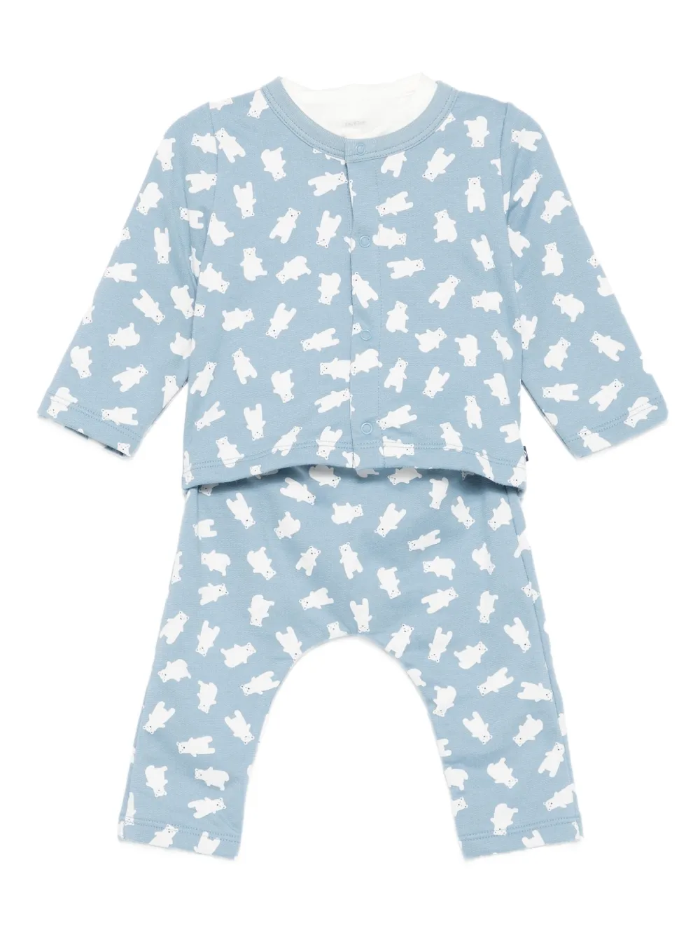 

Комплект брюк с принтом медведя (комплект из двух штанов) Petit Bateau, синий
