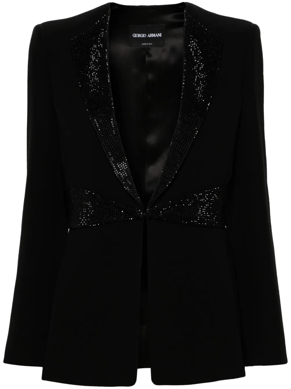 

Блейзер со стразами GIORGIO ARMANI, черный