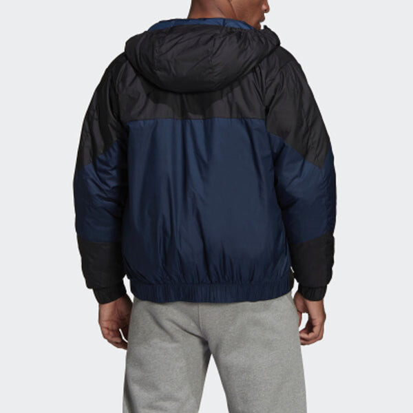 Пуховик adidas Outdoor Sports Stay Warm hooded down Jacket Navy Blue, синий — фото 3