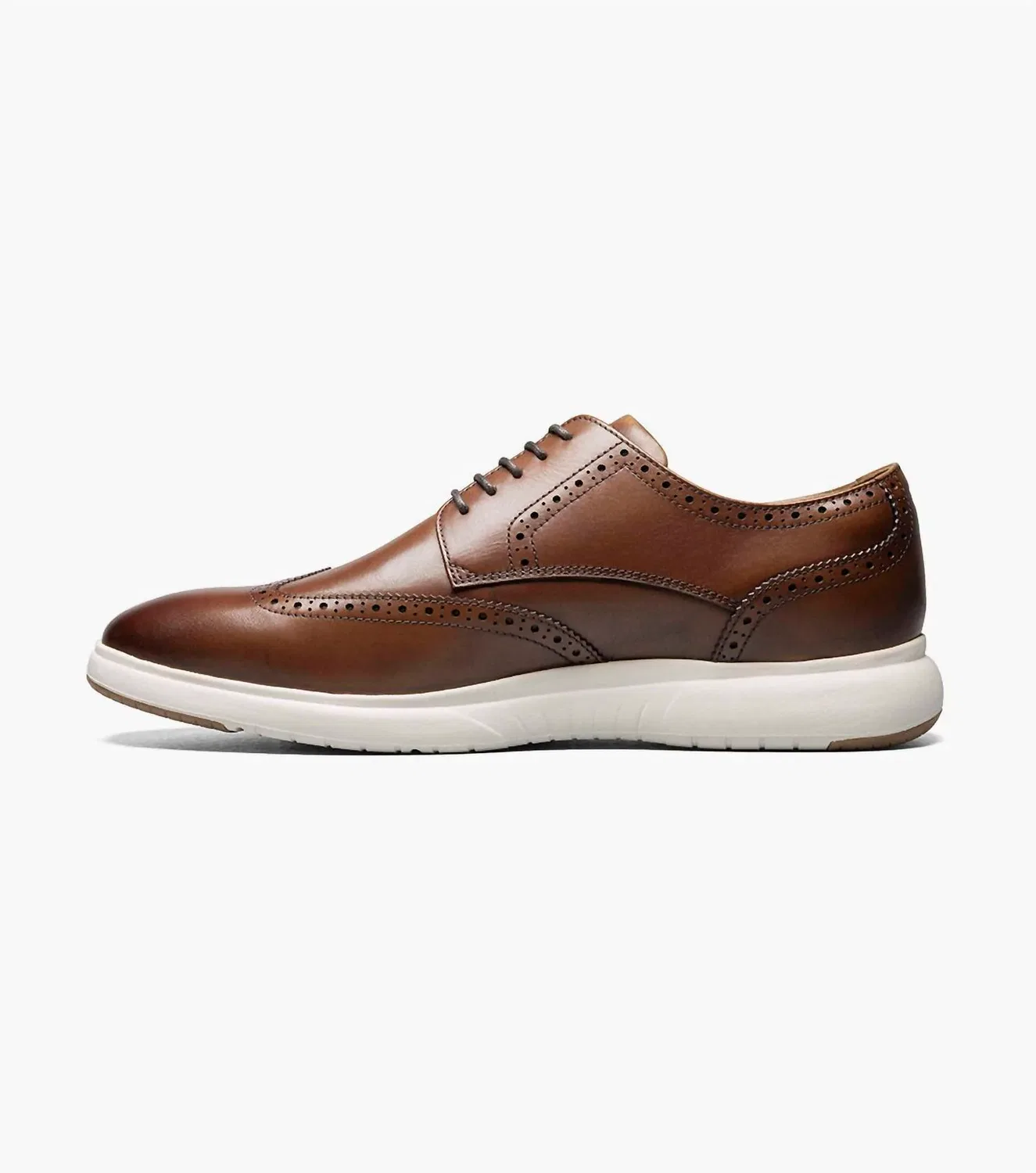 Мужские оксфорды Dash Wingtip из коньячной кожи Florsheim, Cognac Leather — фото 2