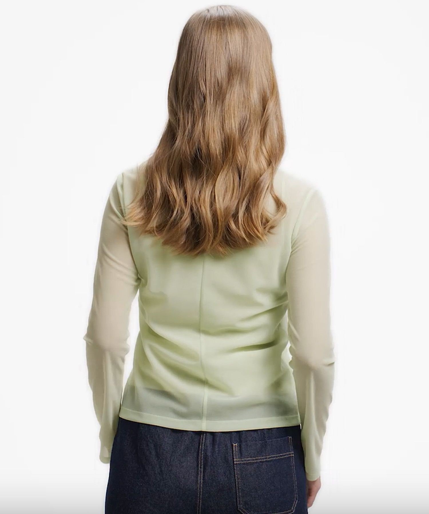 Топ LACOSTE Многослойный, Sage Green — фото 3