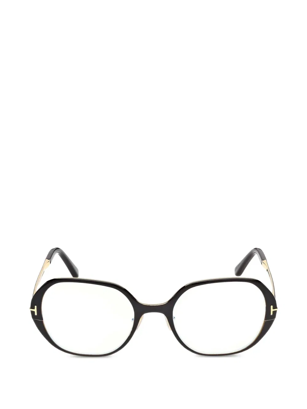 Очки в овальной оправе Tom Ford Eyewear, черный