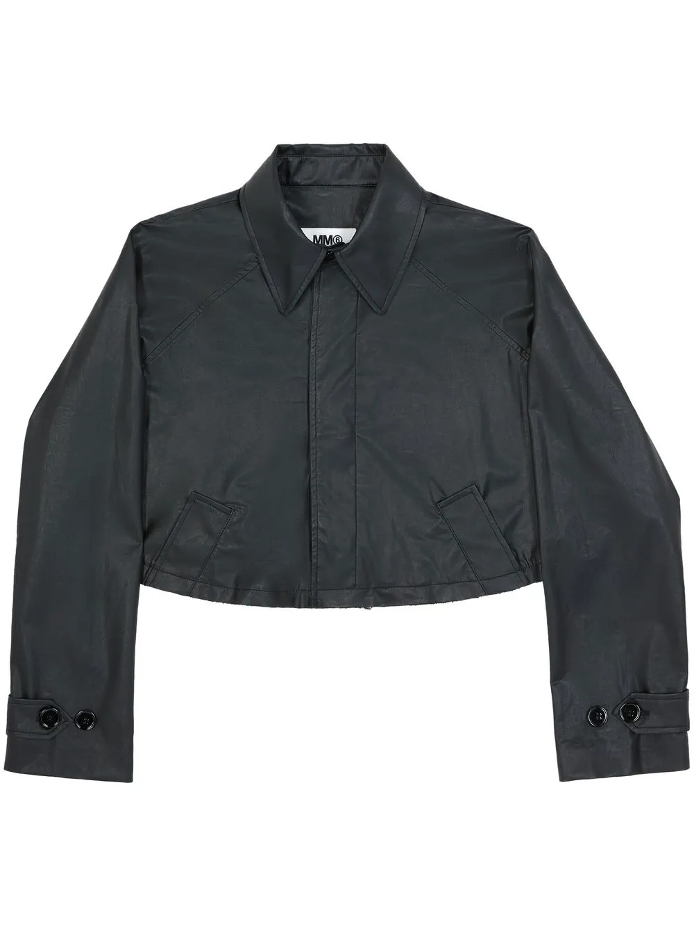 

Укороченный тренч MM6 Maison Margiela, черный