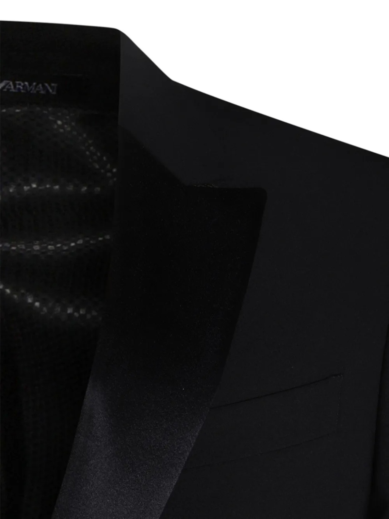 Костюм с атласной отделкой Emporio Armani, черный — фото 4