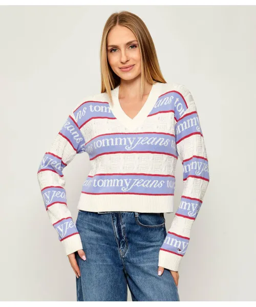 

Свитер Cropped fit Tommy Jeans, бежевый