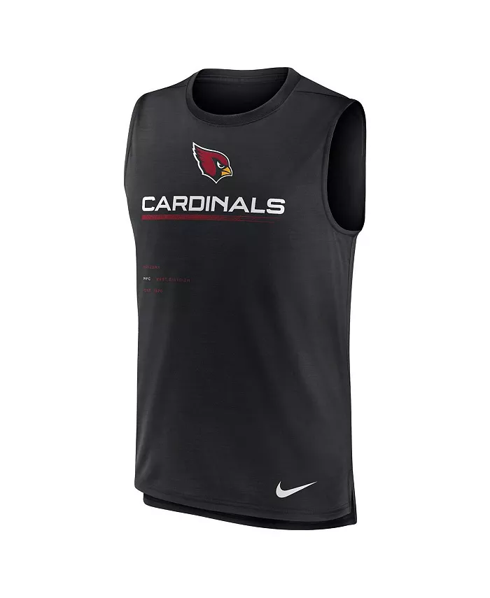 Мужская черная майка-борцовка Arizona Cardinals Muscle Trainer Nike — фото 2