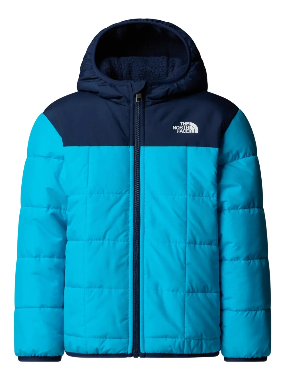 

Стеганая куртка с вышитым логотипом The North Face Kids, синий