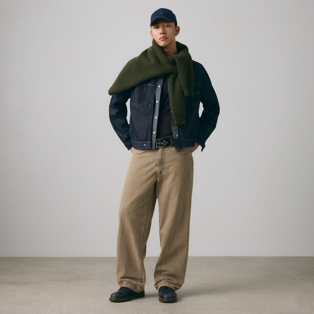 

578 Мешковатые мужские джинсы Levi's, Sandy Stonewash - Neutral