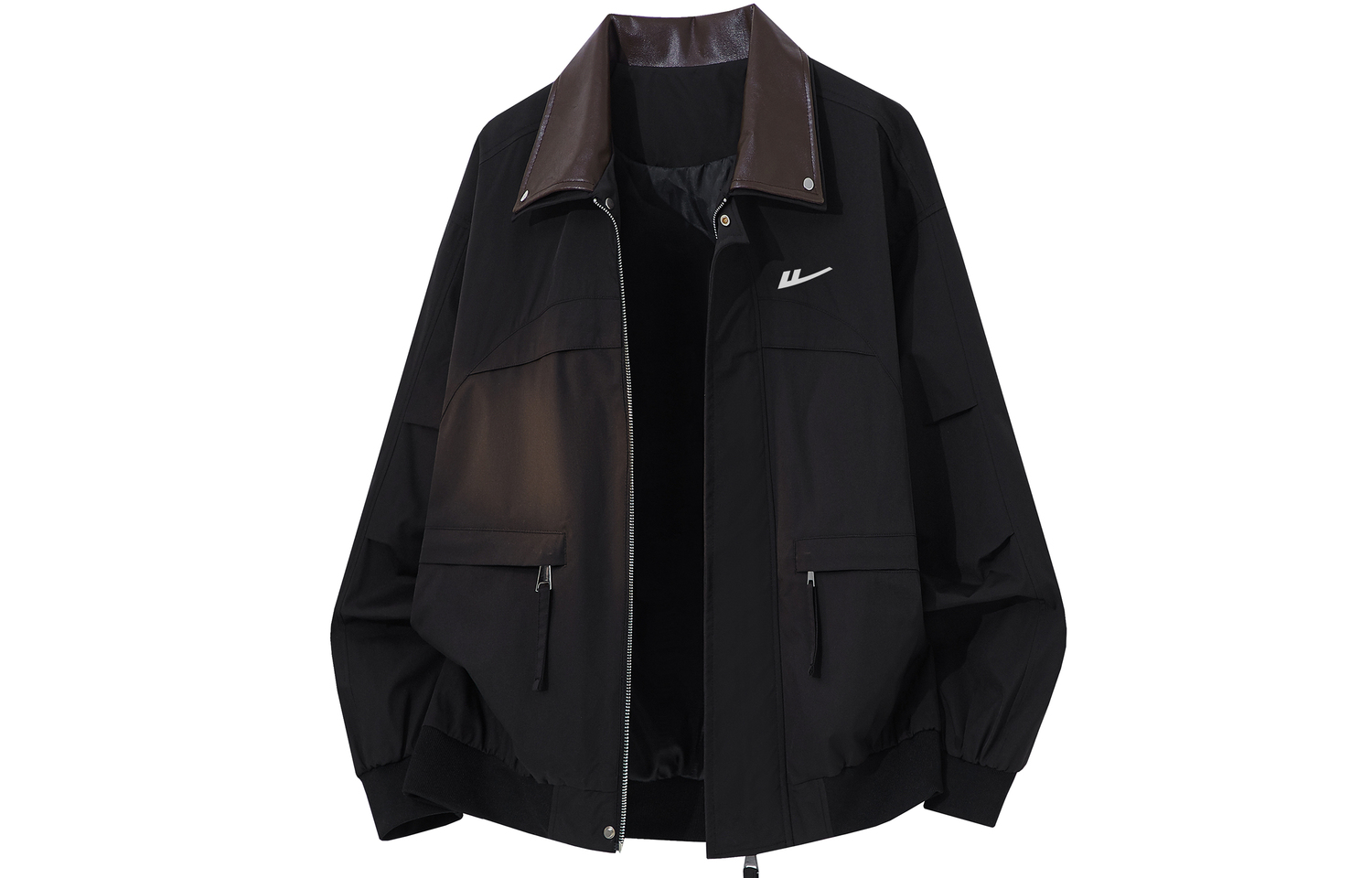 

Куртка женская Lapel Moderate Others WARRIOR, черный[free diy badge]