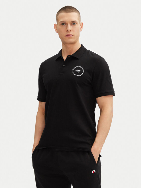 

Рубашка поло стандартный крой Simon 12269299 Jack&Jones, черный