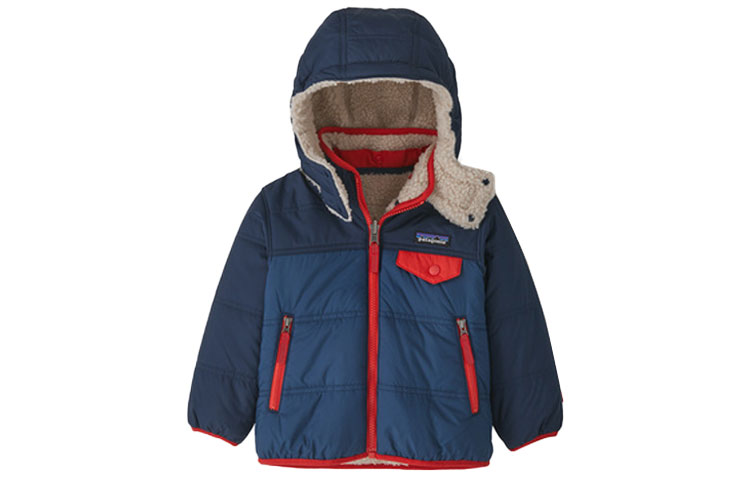 

Детская куртка-толстовка Tribbles Reversible для малышей Patagonia, темно синий/stone синий