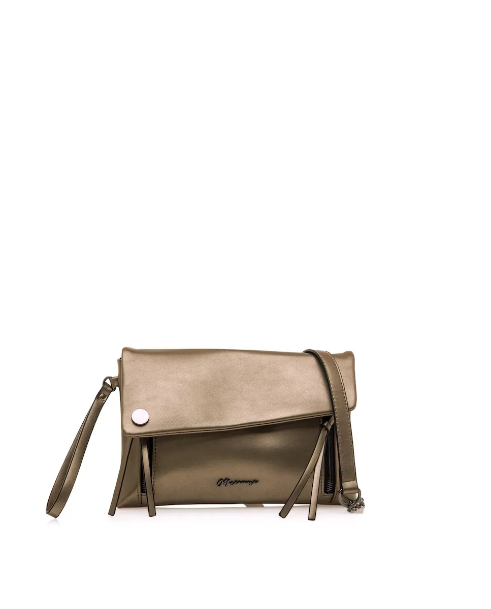 

Женская сумка через плечо с клапаном и ручкой Mariamare, серый