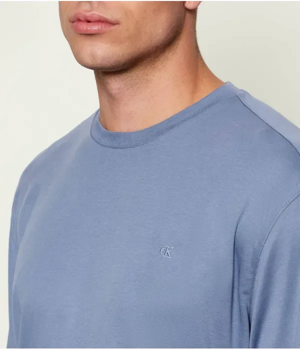 Лонгслив regular fit Calvin Klein, синий — фото 4