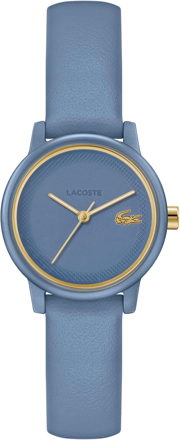 

Lacoste.12.12 Swift женские часы с 3H кварцевым механизмом, кожаный ремешок - водонепроницаемость до 3ATM/30 метров - современный, стильный хронометр - подарок для нее, Blue