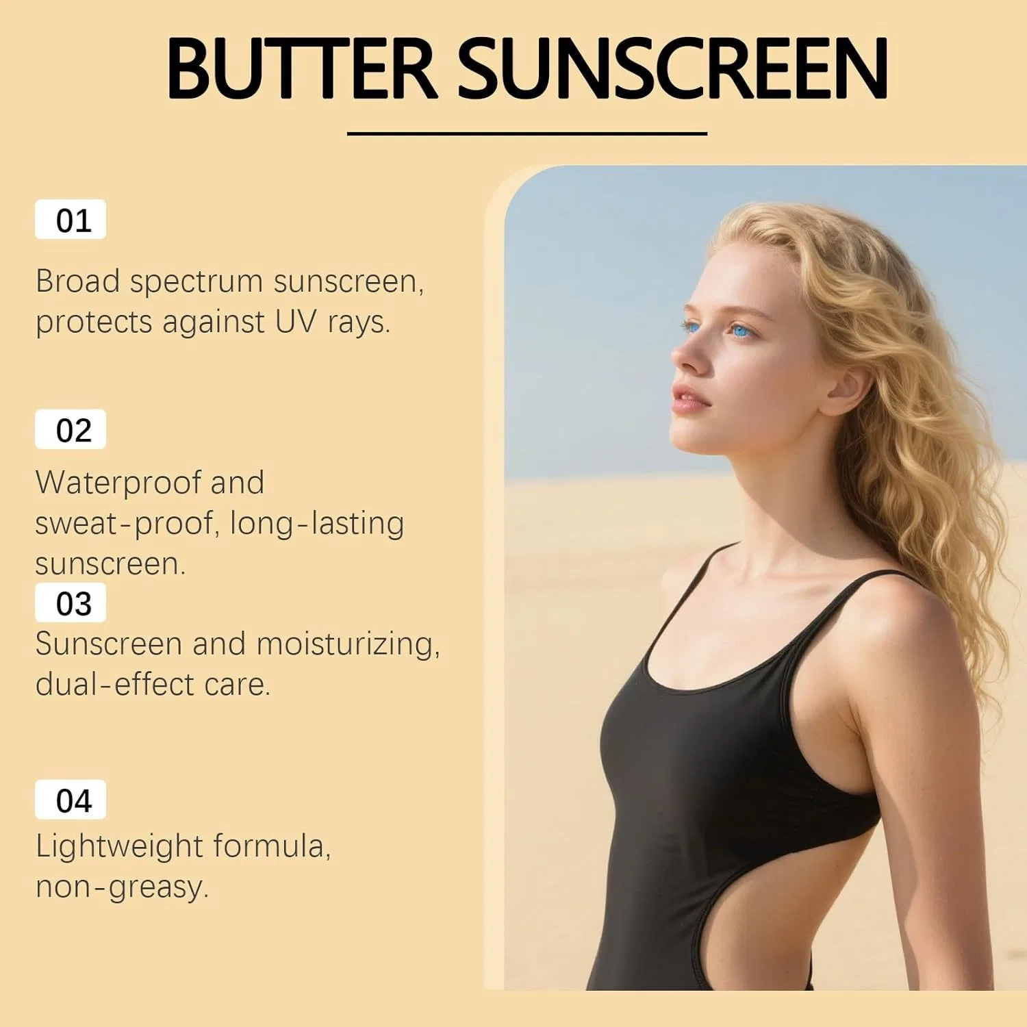 Солнцезащитный крем с говяжьим жиром SPF 50 (1 шт., 50 г) Radiantre, 1 Piece. — фото 3