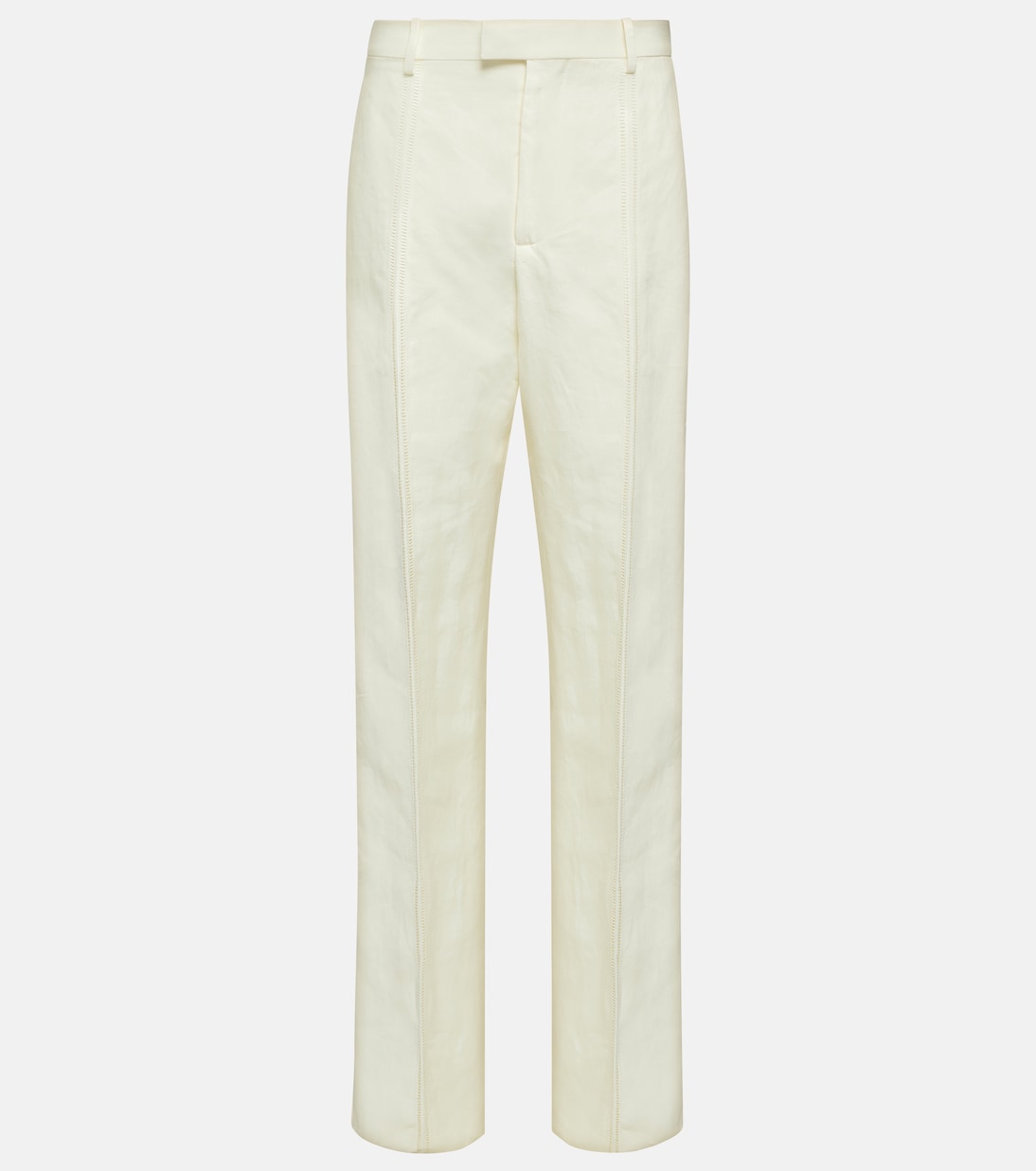

Льняные прямые брюки Bottega Veneta, Pastry