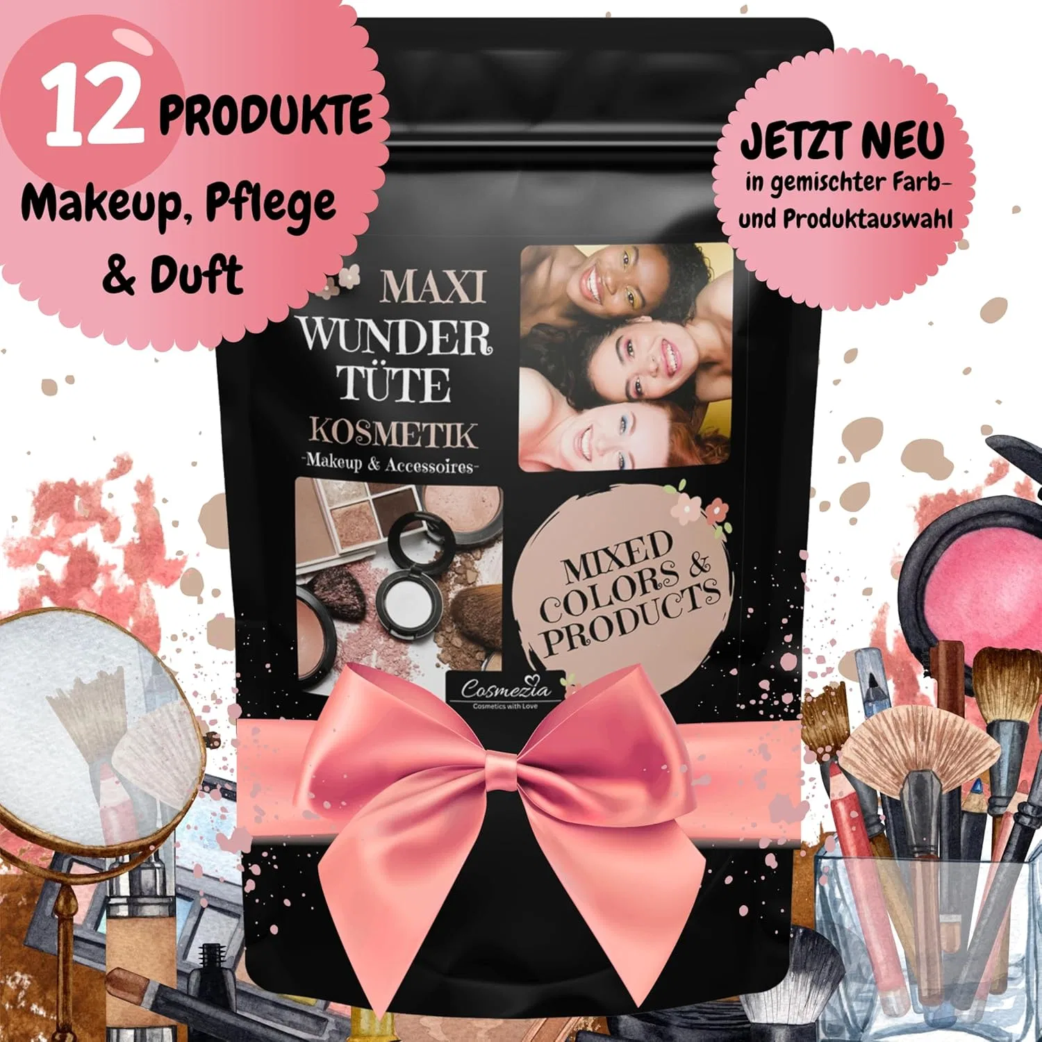 Косметический набор-сюрприз «Maxi Beauty Wonder Bag» из 12 продуктов Cosmezia — фото 2