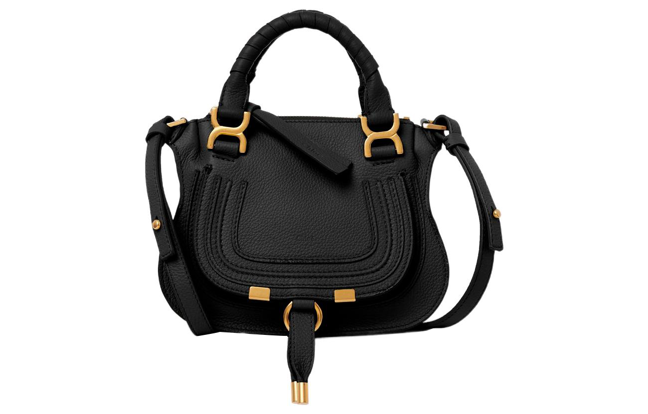 

Chloé Chloe Marcie Grain Calfskin Shoulder Bag, Crossbody Bag, Handbag Mini Women's Black