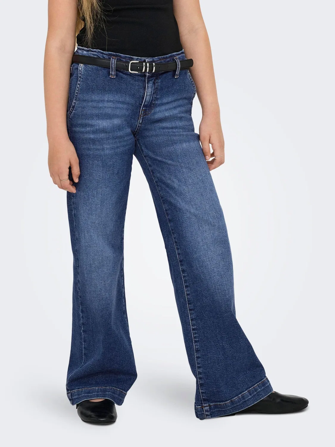 Джинсы широкие KIDS ONLY, medium blue denim — фото 3