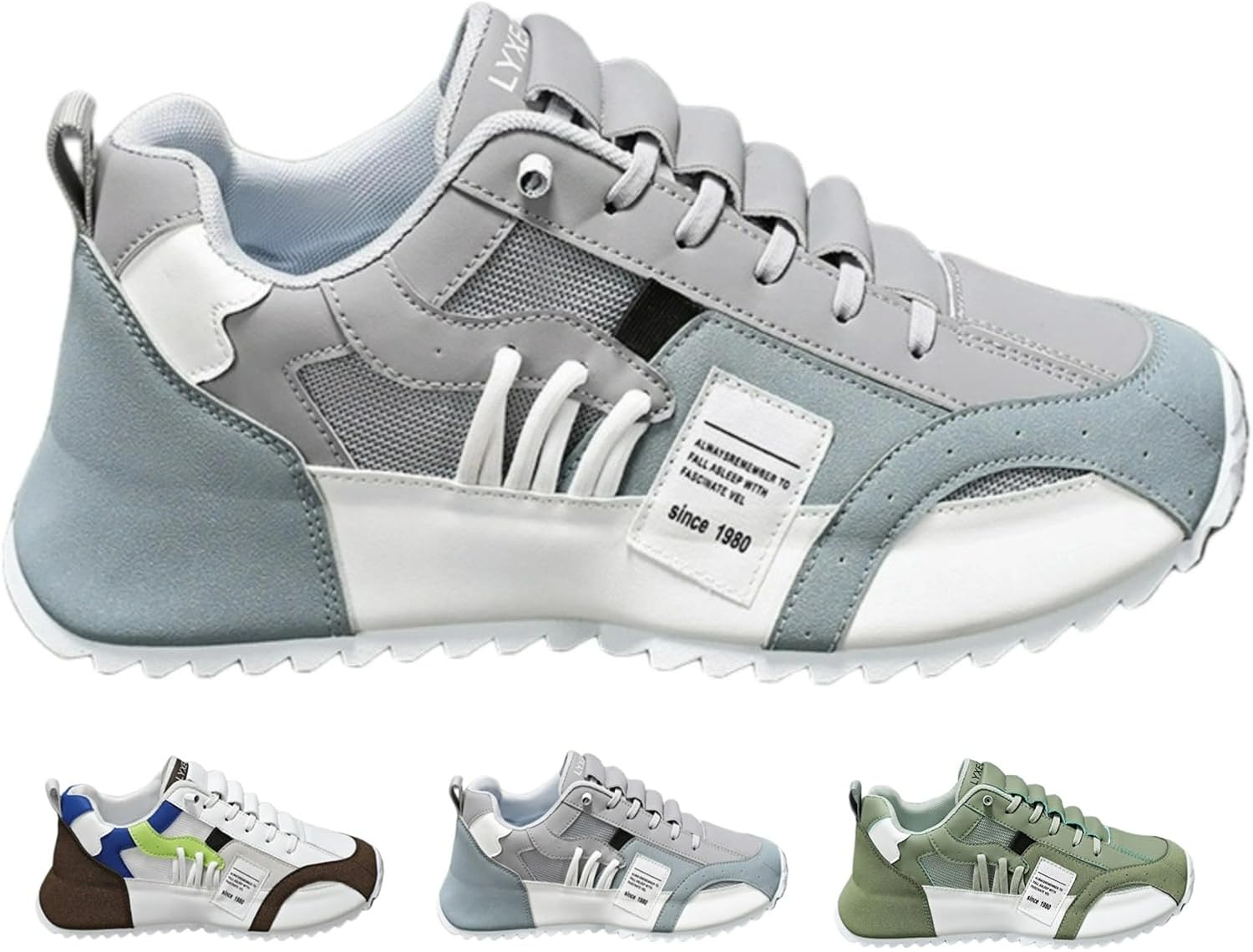 

Мужские модные повседневные кроссовки MACEFIL, дышащие, легкие с массивной подошвой, стильные спортивные обувь для ходьбы, серый