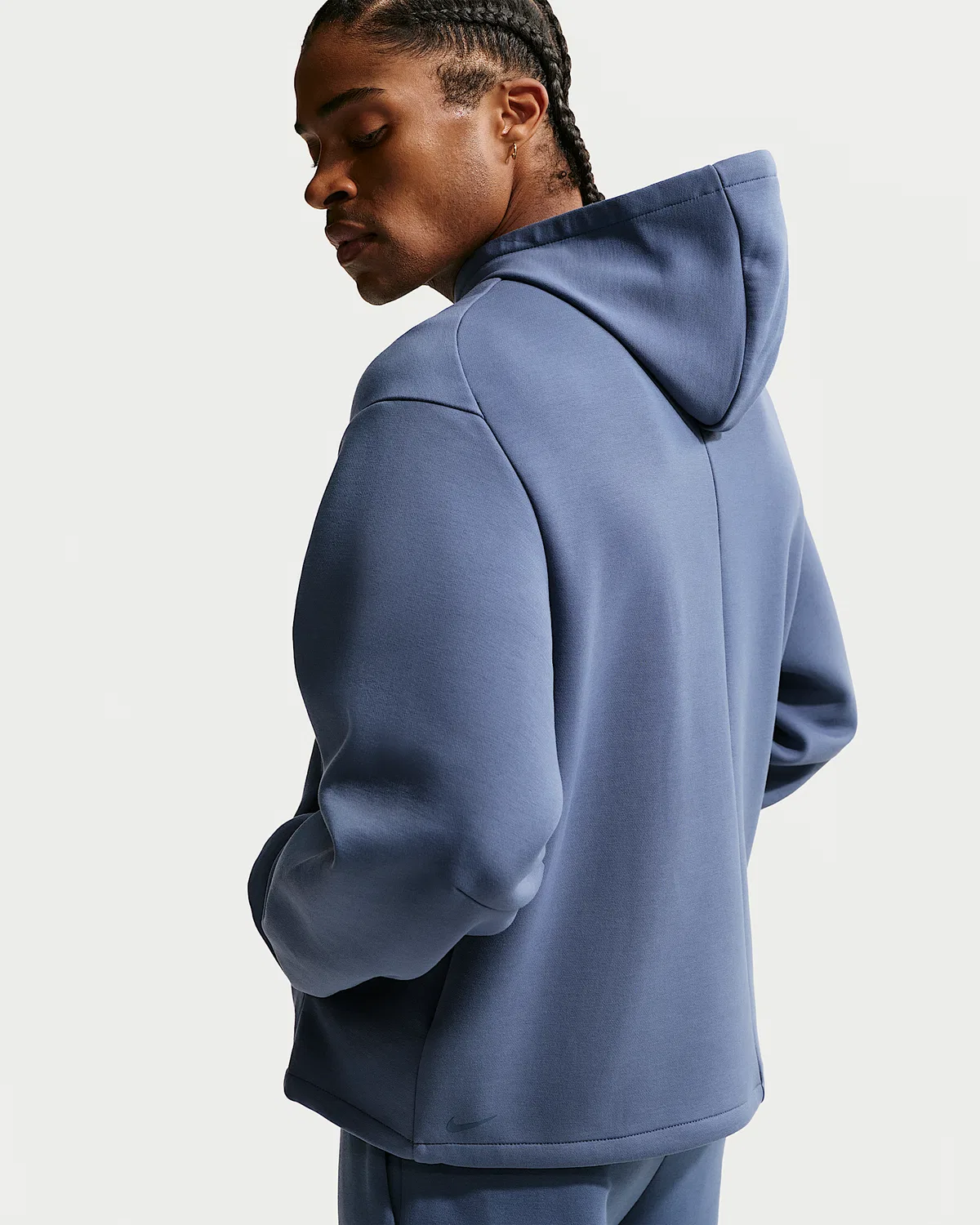 Мужская баскетбольная худи Nike Dri-FIT Kobe, Diffused Blue/Diffused Blue — фото 2