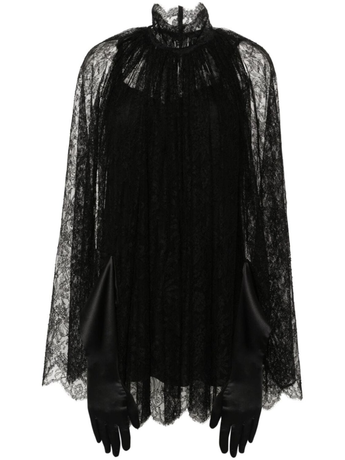 

Dolce & Gabbana кружевное платье мини, черный