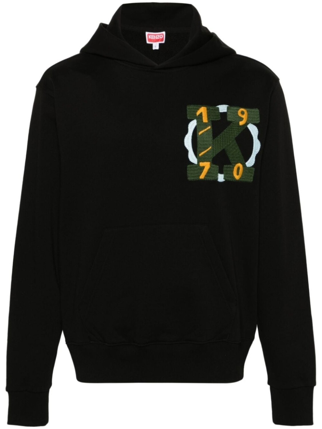 

Kenzo худи с вышитым логотипом, черный