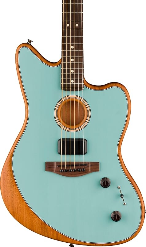 

Акустическая гитара Fender Acoustasonic Player Jazzmaster Acoustic-Electric Guitar, Ice Blue w/ Bag
