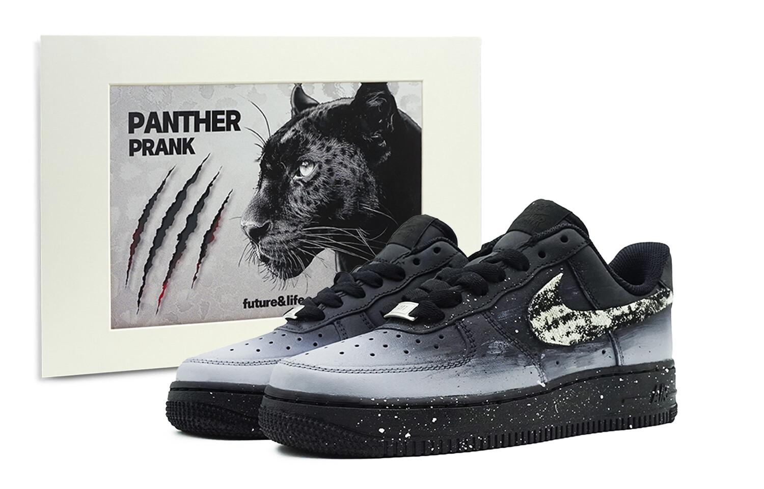 

Кроссовки Air Force 1 для скейтбординга унисекс с низким верхом, черный/серый Nike
