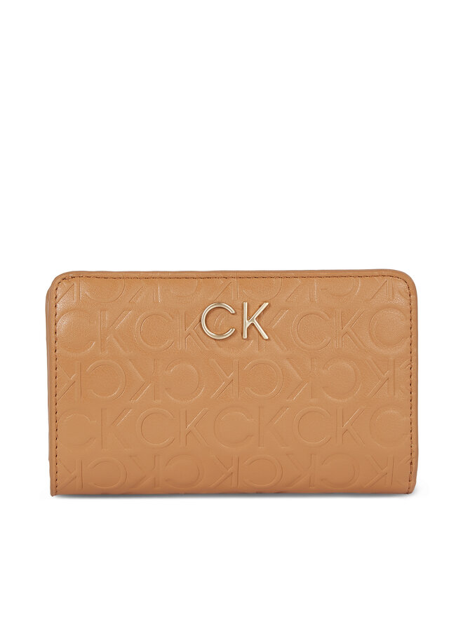 

Кошелек Re-Lock Bifold Fr Wallet Emb Calvin Klein, коричневый