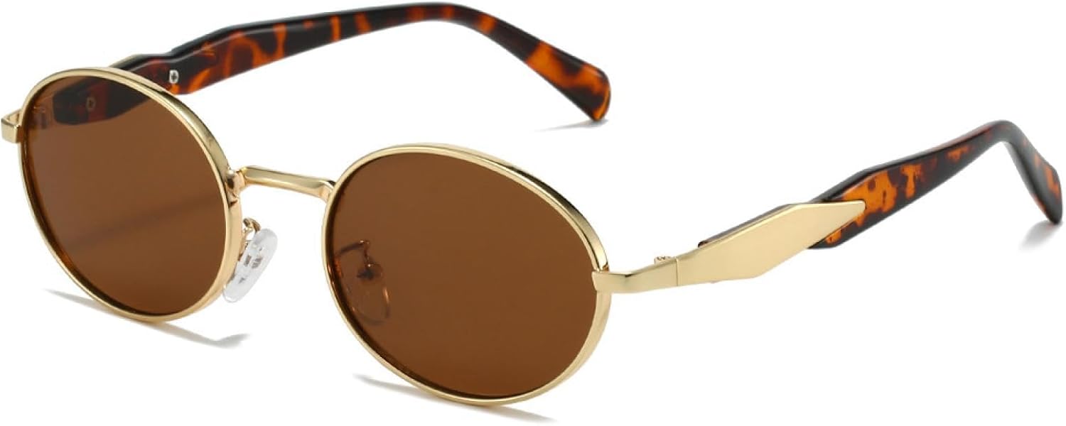 

Солнцезащитные очки с защитой от УФ-излучения UV400 | Овальная металлическая оправа | Для женщин и мужчин | Для занятий спортом на открытом воздухе и вождения DSVIGF, 03