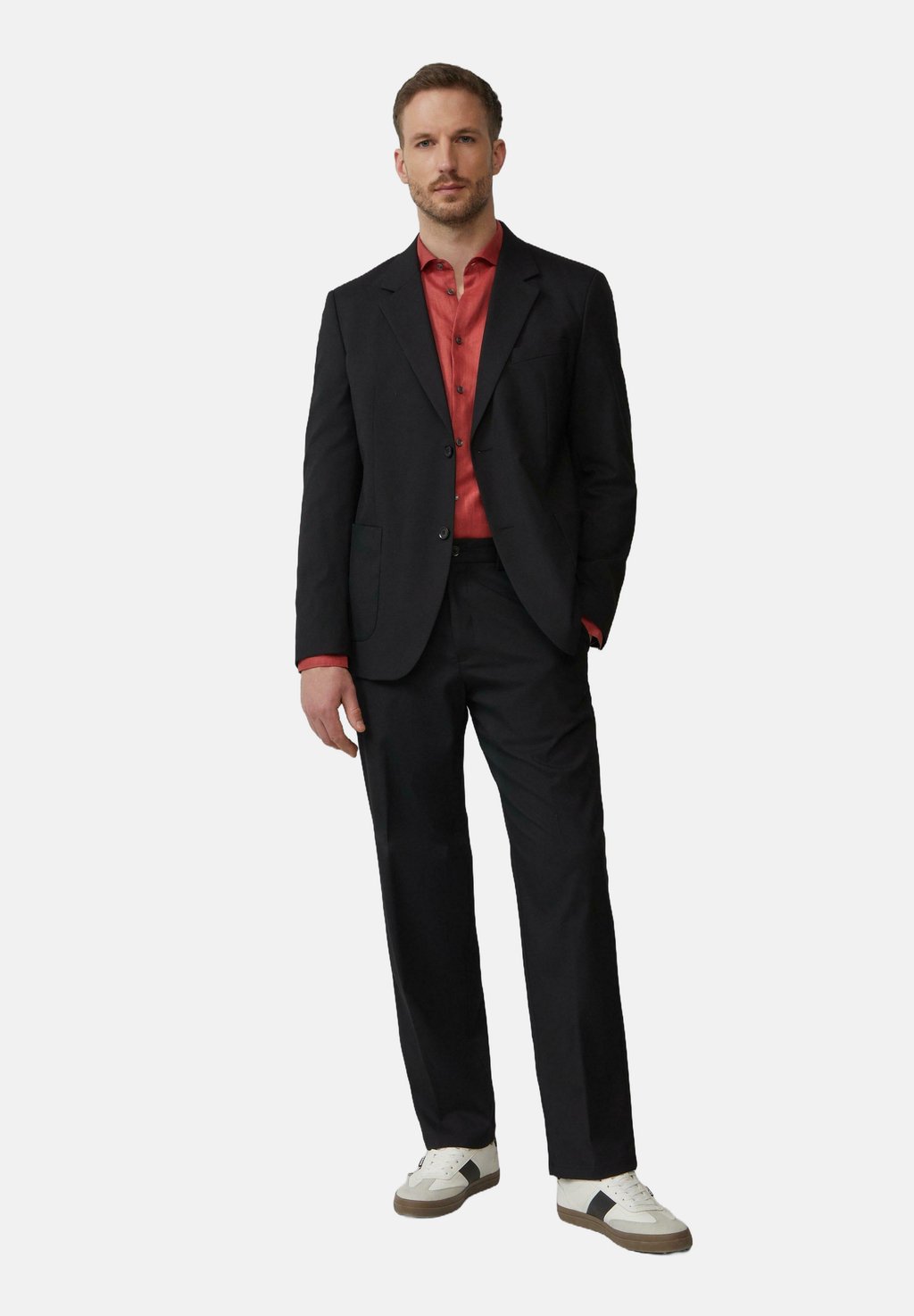 

Рубашка TAILORED FIT LANGARM s.Oliver BLACK LABEL, темно-красный