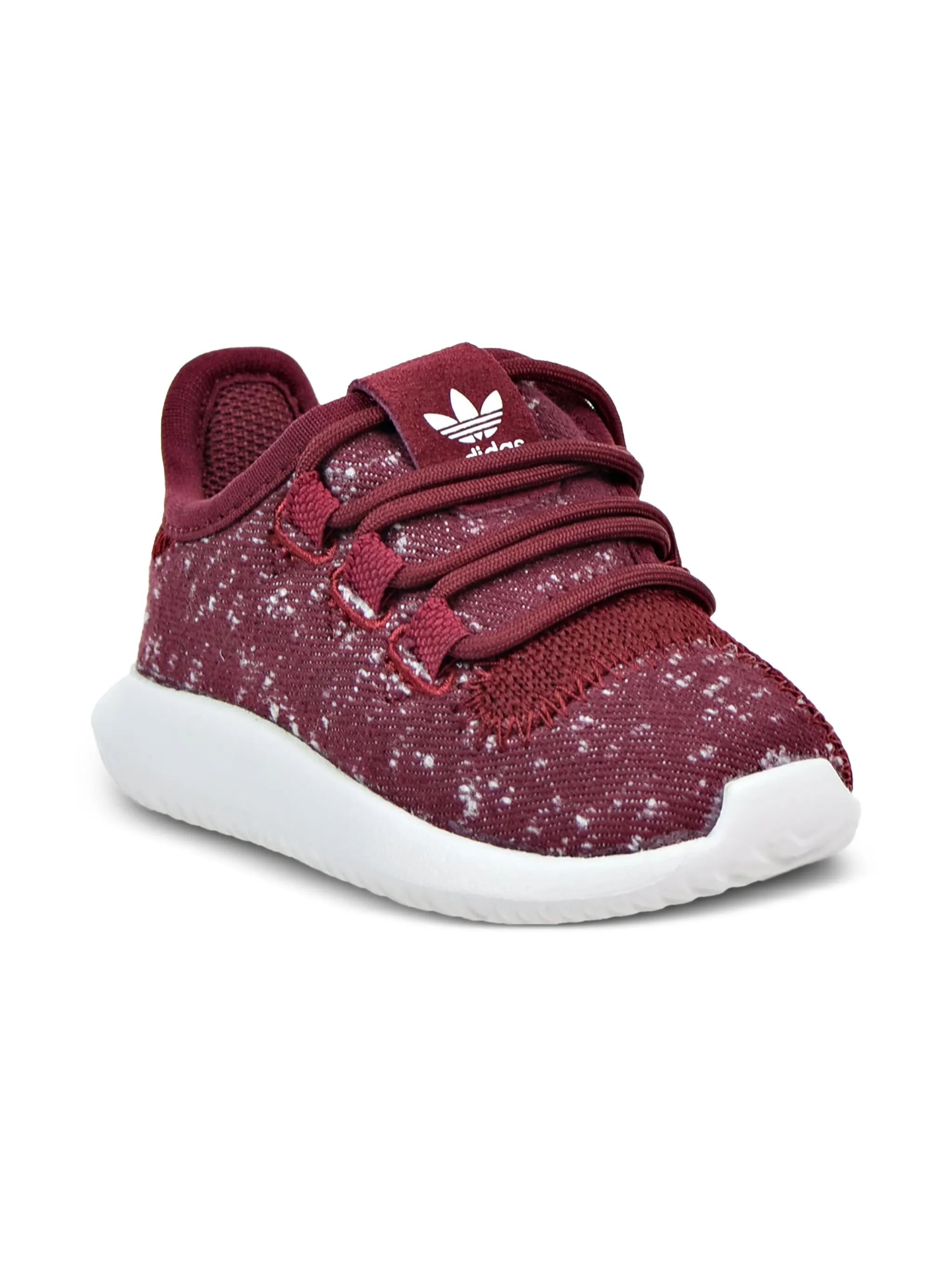 Кроссовки Tubular Shadow Burgundy/White Adidas Kids, красный — фото 2