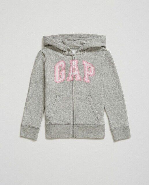 

Толстовка с капюшоном и длинными рукавами для девочки Gap, серый