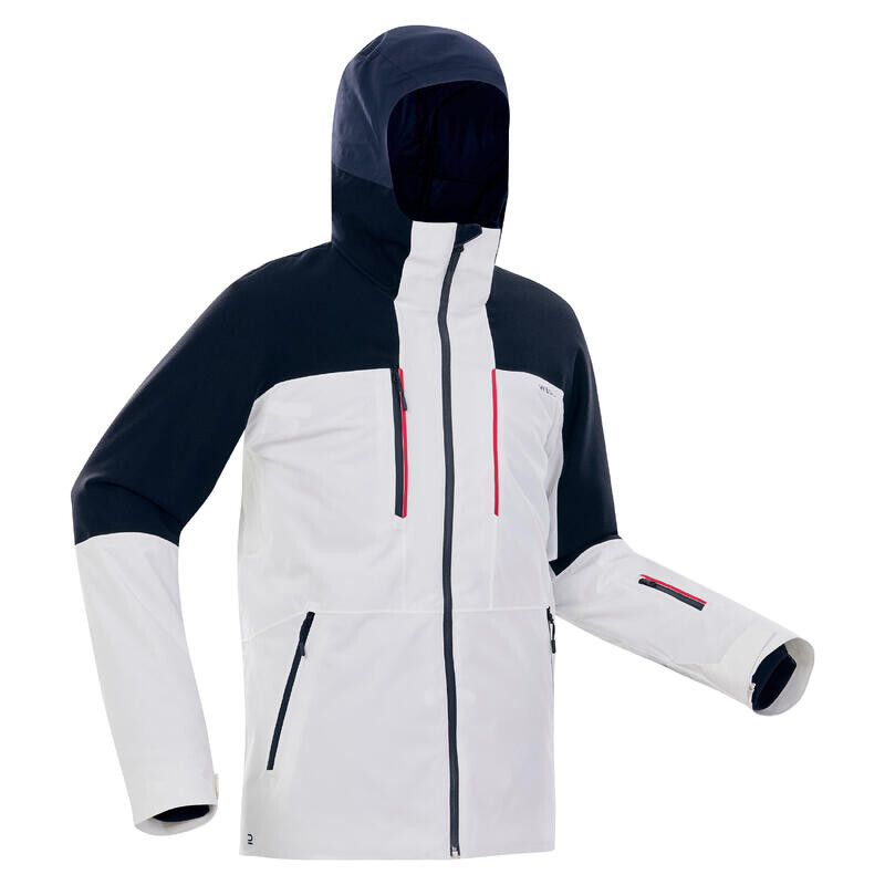 

Лыжная куртка мужская Piste Sport - 500 белый/темно-синий WEDZE, цвет blau