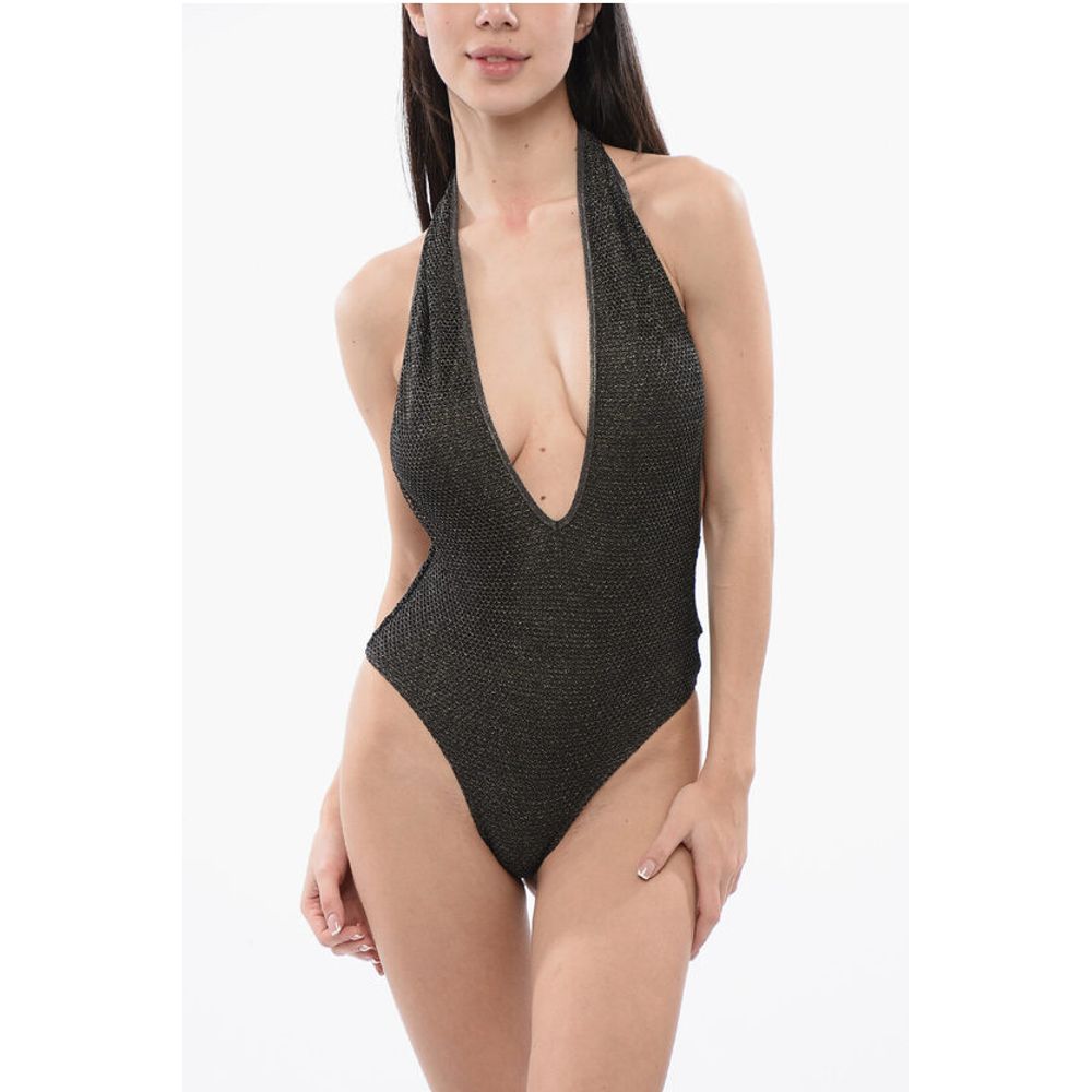 

Слитный купальник с люрексом Palm Angels, Green