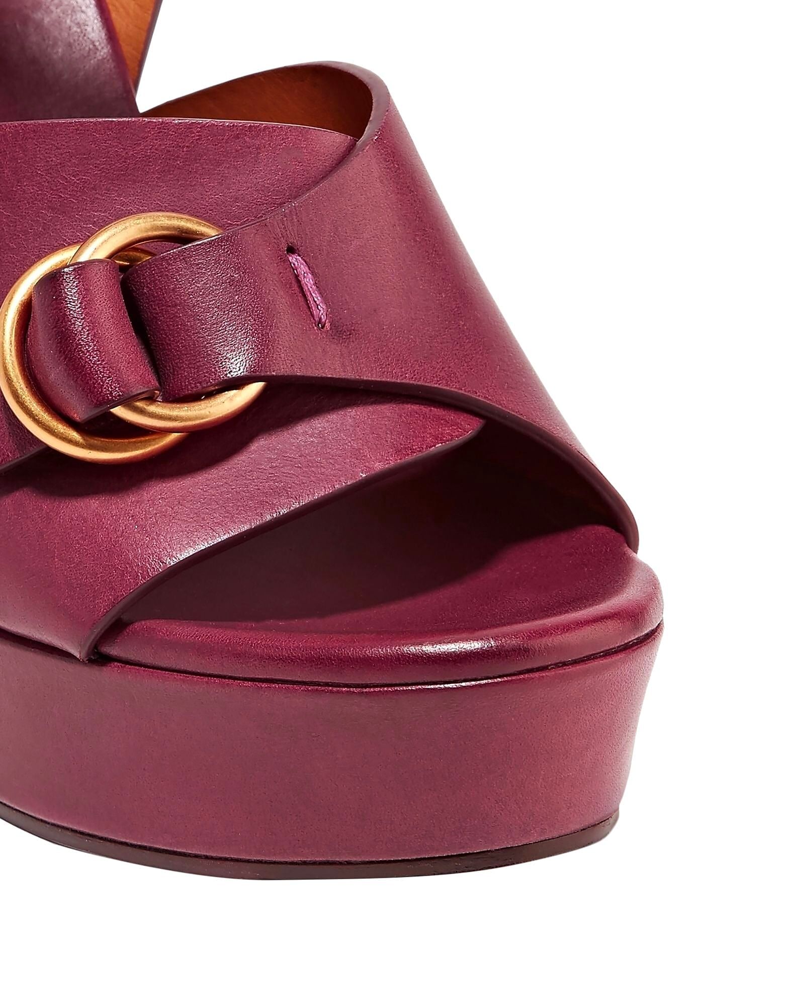 Сандалии Chloé, сливовый — фото 4