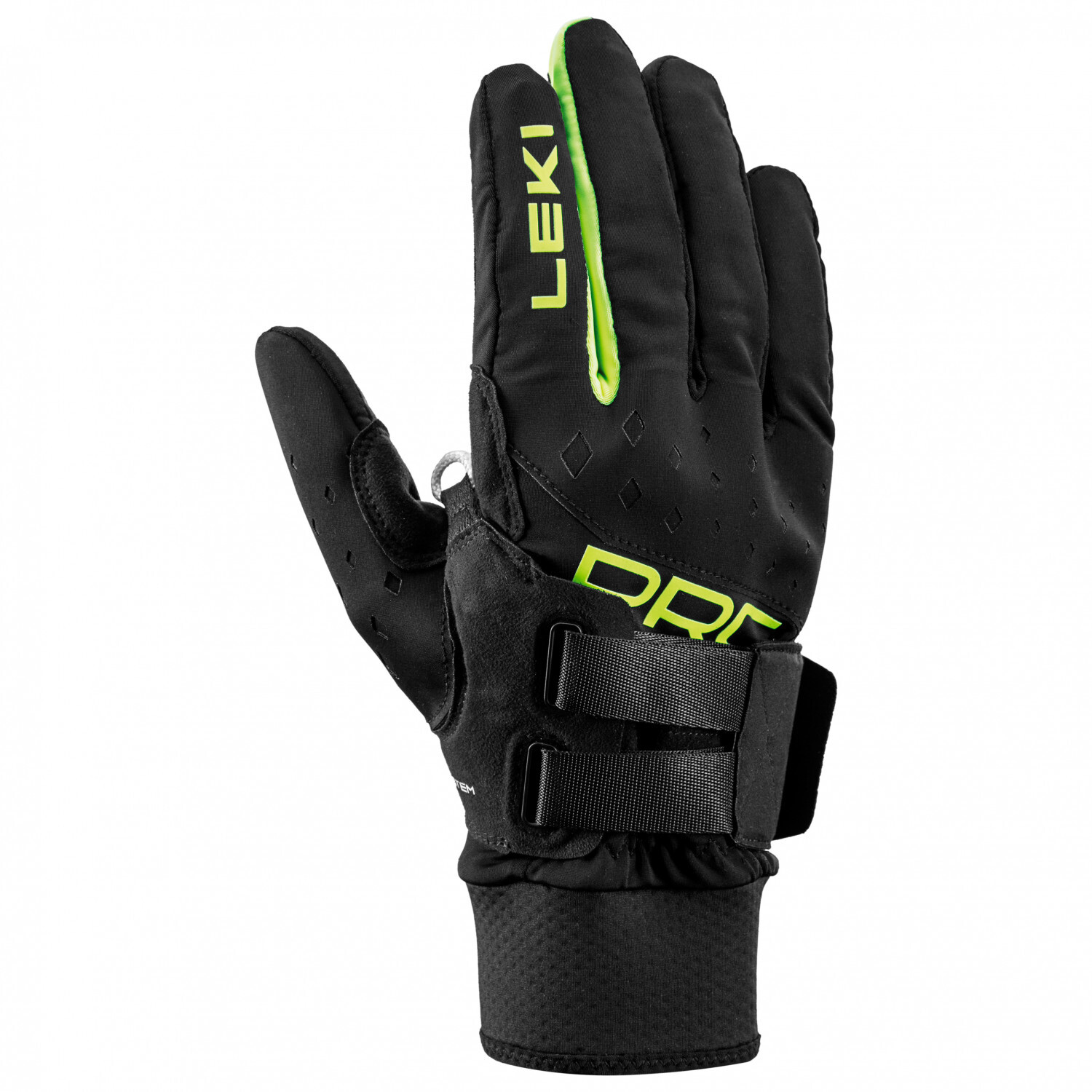 

Перчатки Leki PRC Shark, цвет Black/Neon Yellow