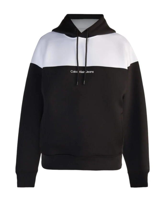 Худи с цветными блоками Calvin Klein, черный