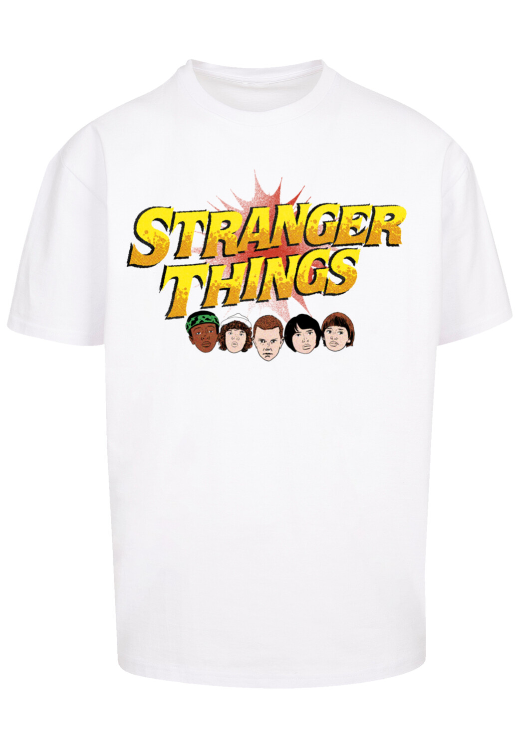 

Футболка F4NT4STIC Stranger Things Comic Heads Netflix TV Series, белый